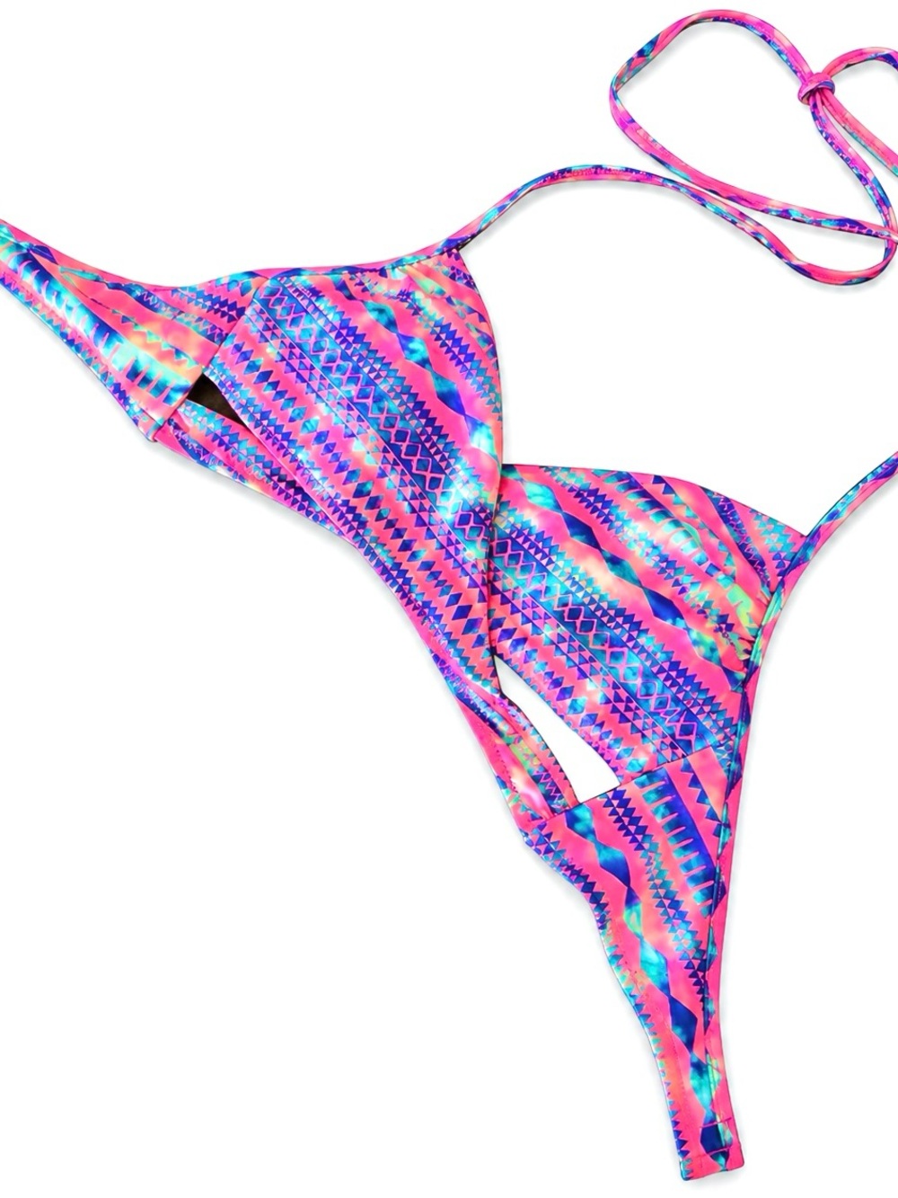 Victoria's Secret Pink Multicolor String Bikini Top
